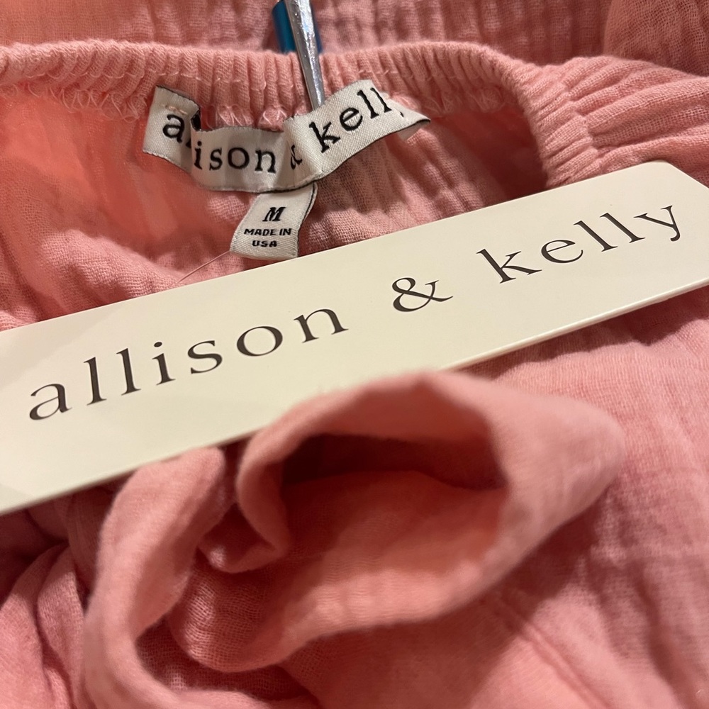 Allison & Kelly Blush Pink Gauzy Dress M (jrs.) FREE SHIP - Picture 3 of 5